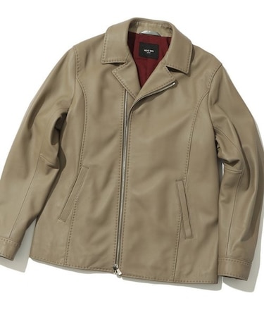 ラムレザークロームタンニングセミダブルライダース