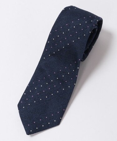 ドット柄ネクタイ Fabric made in ITALY