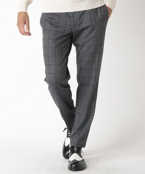 【俳優 渡部篤郎さん着用】ACTIVE TAILOR エクストラTRジャージプリントスラックス