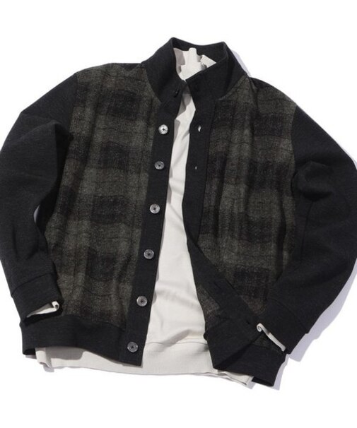 【PANIFICIO ROMA】ツーディー圧縮ジャージカーディガン