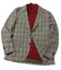 TRグレンチェックストレッチ起毛テーラードジャケット