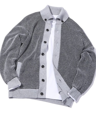 7G鹿の子ニットカーディガン