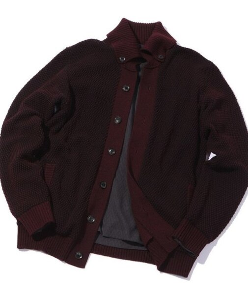 7G鹿の子ニットカーディガン
