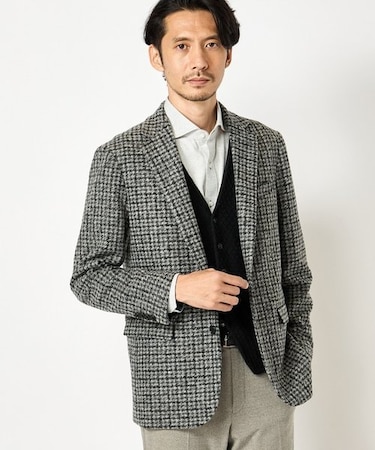 スライバーチェックジャガードジャケット