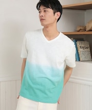 20/-スラブ天竺段染めＴシャツ