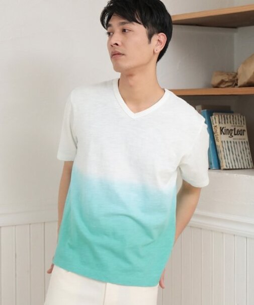 20/-スラブ天竺段染めＴシャツ