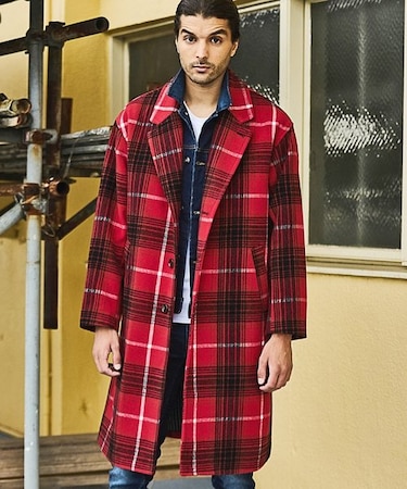 中空糸メルトンチェスターコート