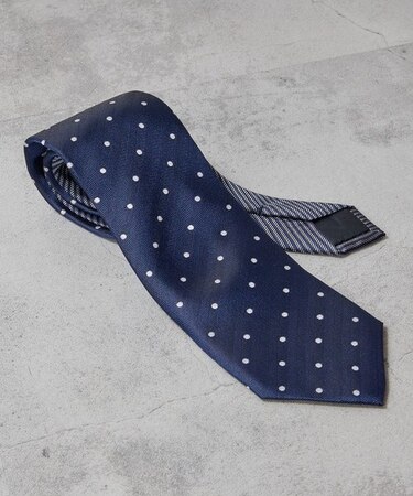 ドット/ストライプネクタイ