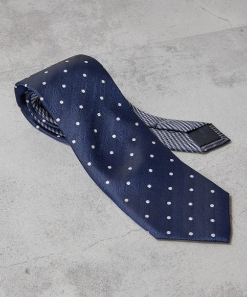 ドット/ストライプネクタイ