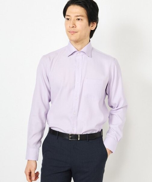 【COOL MAX(クールマックス)】吸水速乾 ドビーストレッスナップダウンシャツ