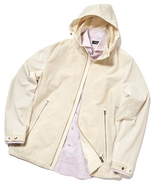 シャドーチェックドビーコンビブルゾン