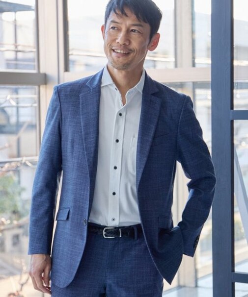 バーズアイテーラードジャケット