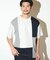 ポリエステルポンチ×梨地クルーネックTシャツ