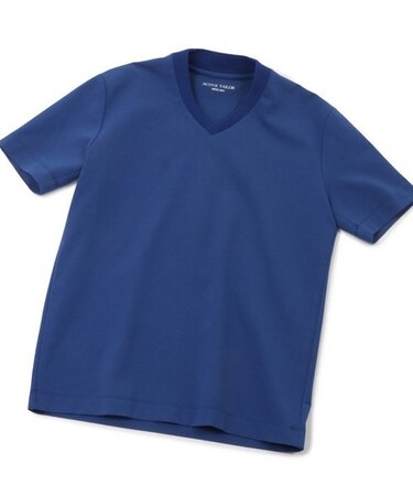 【ACTIVE TAILOR】シルケットスムースVネックTシャツ