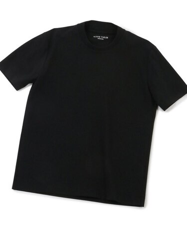 【ACTIVE TAILOR】シルケットスムースクルーネックTシャツ
