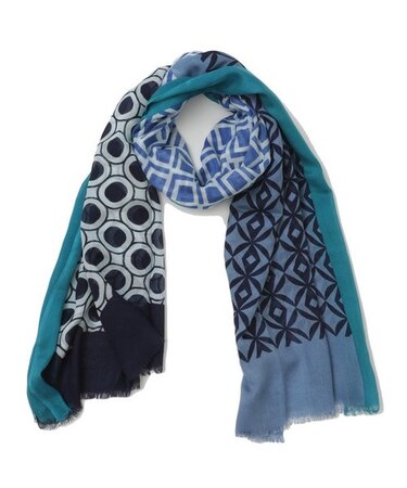 【Altea】ジオメトリックプリント大判ストール