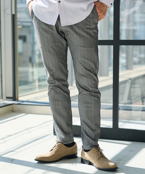 ハイパーストレッチヘリンボンスラックス