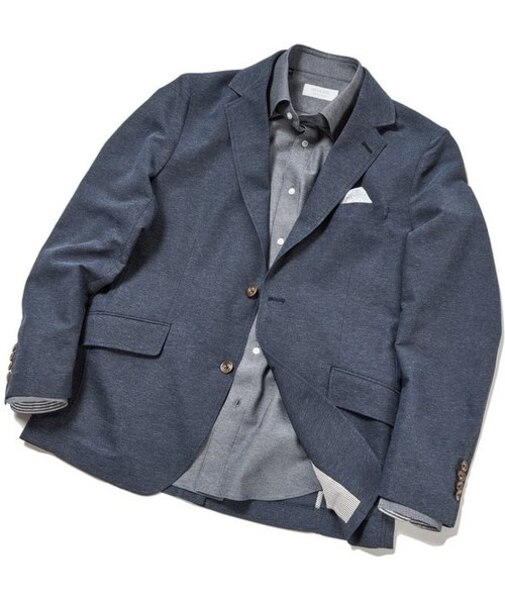 【ACTIVE TAILOR】ミックス絡みストレッチテーラードジャケット<セットアップ対応>