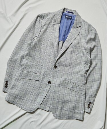 T/Rウインドウペンチェックテーラードジャケット