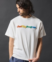 【JUST PLAY】歯ブラシ刺繍グラデーションTシャツ