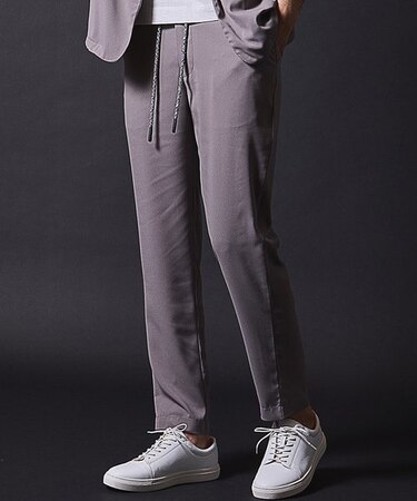 【セットアップ対応】ストレッチジョーゼットイージーパンツ