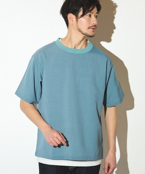 ポリエステルカチオンアンサンブルシャツ
