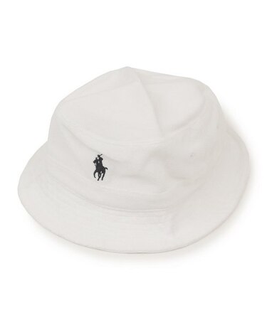 【POLO RALPH LAUREN（ポロ ラルフローレン）】コットンブレンド テリー バケット ハット