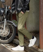 360度ストレッチスリムテーパードパンツ/カラーパンツ