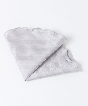 ダイヤ柄スカーフ/同色ネクタイあり