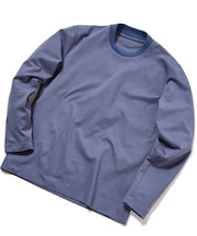【ACTIVE TAILOR】シルケットスムースクルーネックロングTシャツ