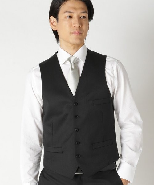 NARROW ブラックベスト/別売りスーツあり｜メンズビギの通販｜&mall