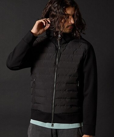 フーデッド機能中綿ブルゾン