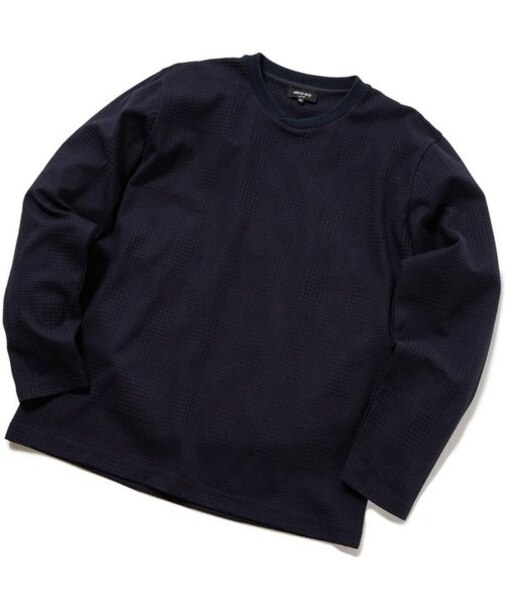 グレンチェック柄リンクスカットソー