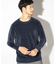 クルーネックモールニット/ハンドウォッシャブル