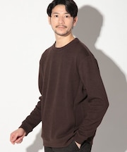 ふくれジャガードクルーネックロンT
