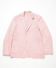 【LARDINI(ラルディーニ)】コットンリネンドビーストライプジャケット