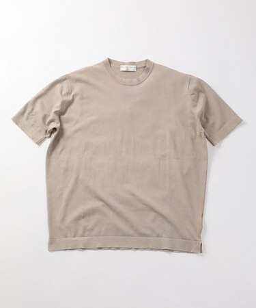 【FILIPPO DE LAURENTIIS／フィリッポ デ ローレンティス】14Gハイゲージ半袖ニットT