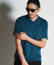 シルケットスムースVネックTシャツ
