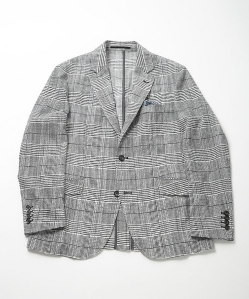 【ACTIVE TAILOR】3Dサッカープリントテーラードジャケット