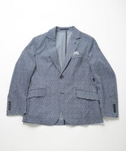 【ACTIVE TAILOR】3Dサッカープリントテーラードジャケット