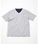 膨れジャカードVネックTシャツ