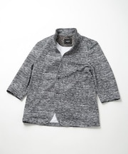 接触冷感スタンドカラー7分ジャケット