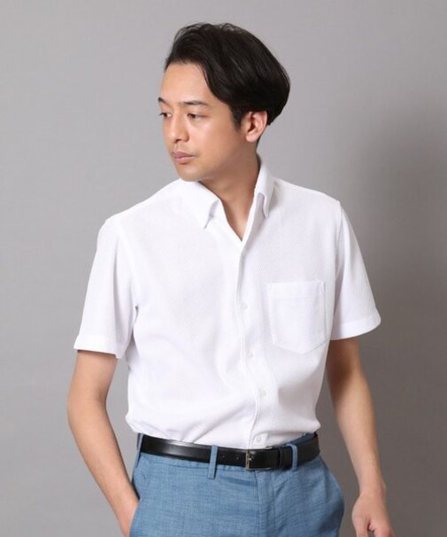 サラマックスハニカムラッセル半袖シャツ