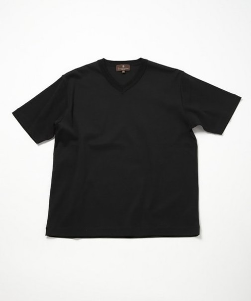 60/2マーセライズジャージVネックTEE