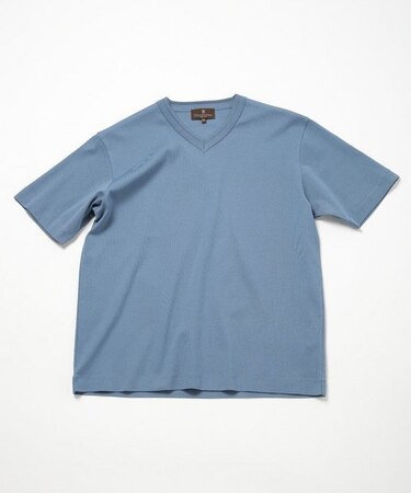 60/2マーセライズジャージVネックTEE