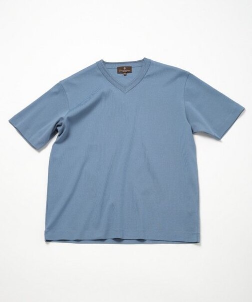 60/2マーセライズジャージVネックTEE
