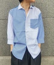 クレイジーパターン七分袖シャツ