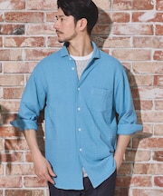 リンクスジャガードグレンチェック柄7分袖