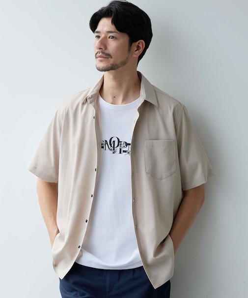 ストレッチカチオン半袖シャツ
