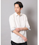 麻調ポリエステル七分袖シャツ